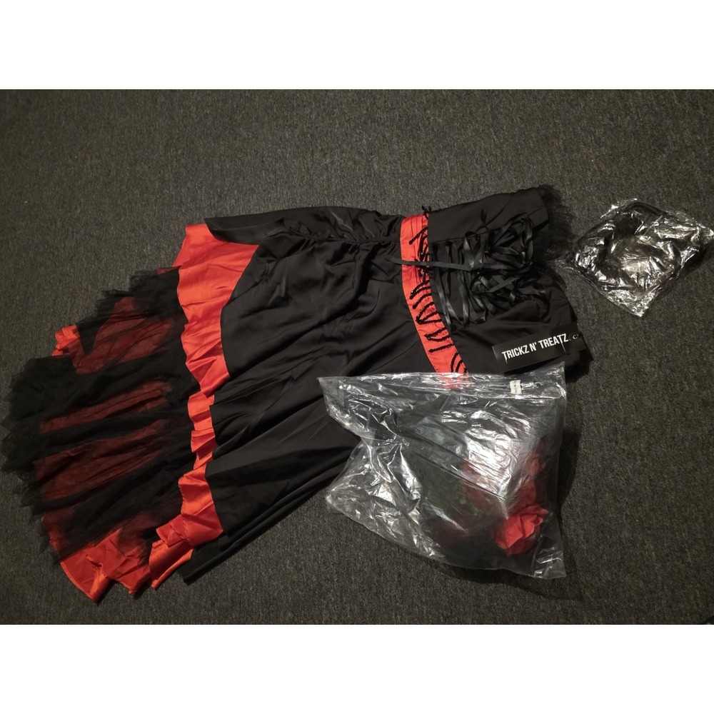 Dolls Kill Trickz N' Treatz Romancing Helena Gothic Halloween Costume Set XL